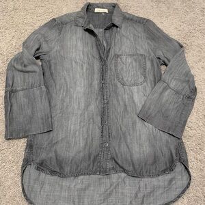 Bella Dahl Womens Button Down‎ Long Sleeve Top XS